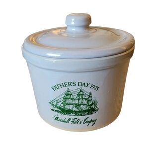Marshall Field and Company Father's Day 1975 Pottery Crock Vtg Stoneware